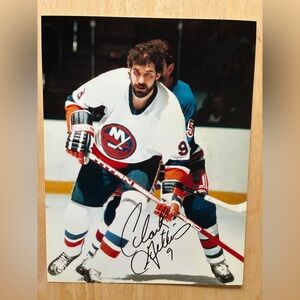Clark Gillies 8.5” x 11” Autographed photo New York Islanders